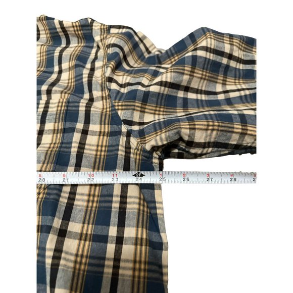 SCHMIDT WORKWEAR PLAID LONG SLEEVE BUTTON UP SHIRT SIZE XL | E2 - Picture 4 of 5